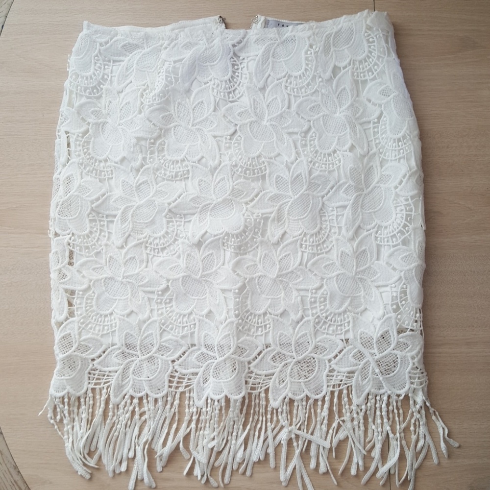 White Lace Skirt